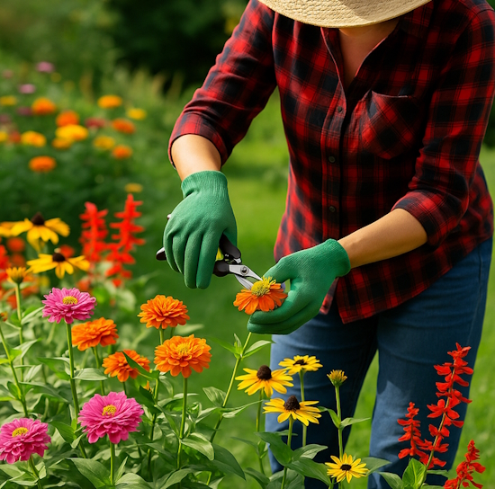 уход за цветами в августе