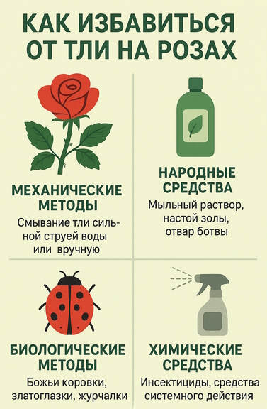как избавиться от тли на розах