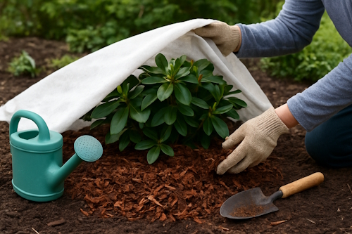 укрытие рододендронов на зиму