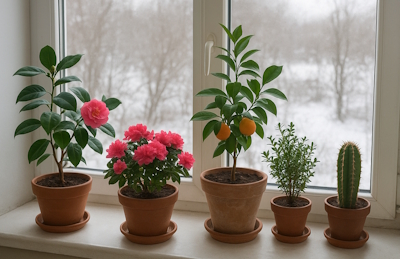 растения для холодного подоконника зимой
